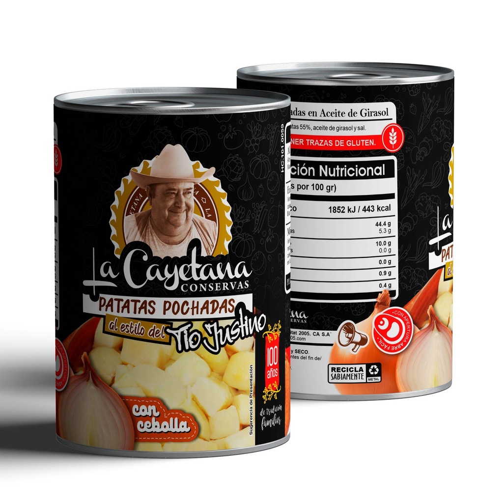 La Cayetana - Patatas Pochadas en Aceite de Girasol c/Cebolla